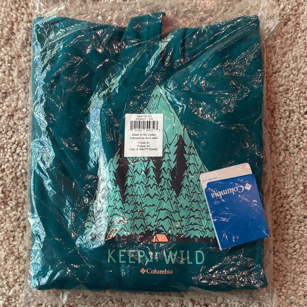 Brand New Columbia Youth M “Take a Hike” Hoodie